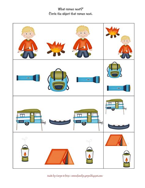Free Printable Camping Activities